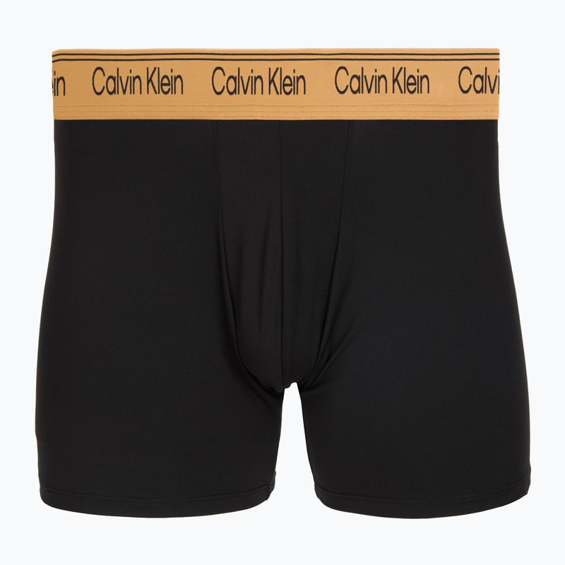 Men's boxers Calvin Klein LV00NB4410 Brief black w/bronze flash wb/black/oliv 2