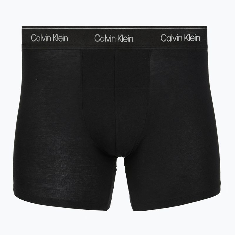 Men's boxers Calvin Klein LV00NB4576 Boxer Brief black/goji berry/black 3