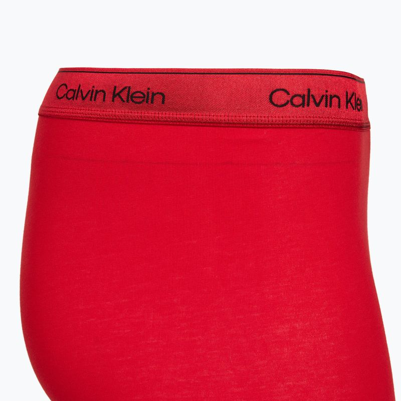 Men's boxers Calvin Klein LV00NB4576 Boxer Brief black/goji berry/black 5