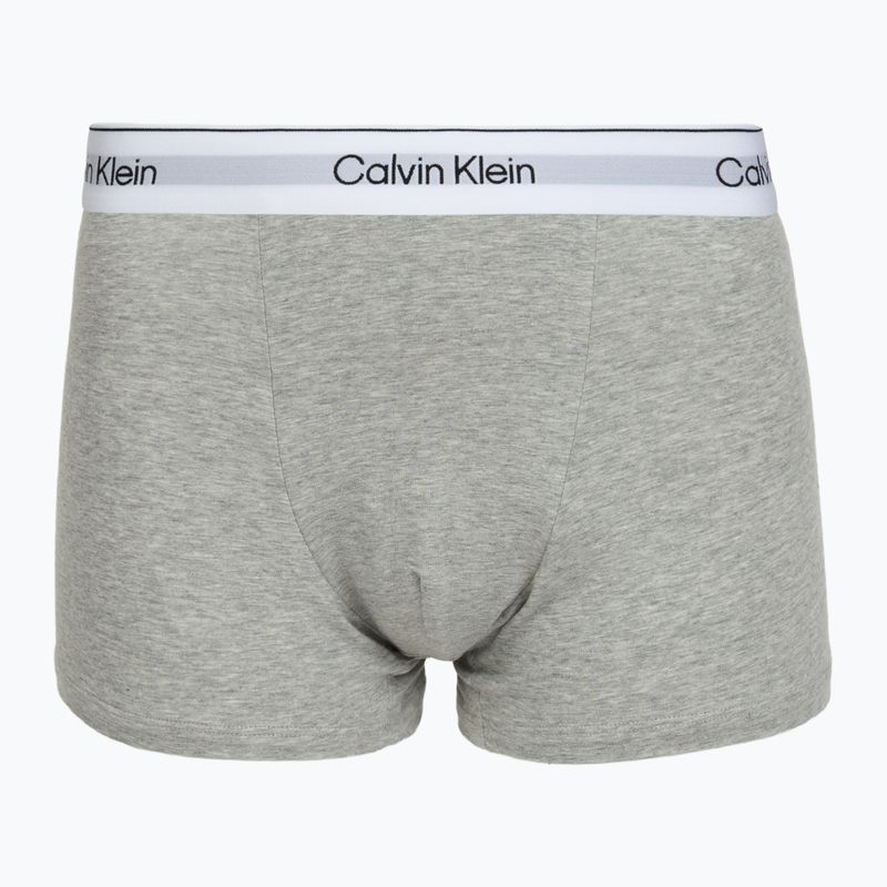Men's boxers Calvin Klein LV00NB4437 Relaxed Fit Trunk grey heather/black/classic white 5