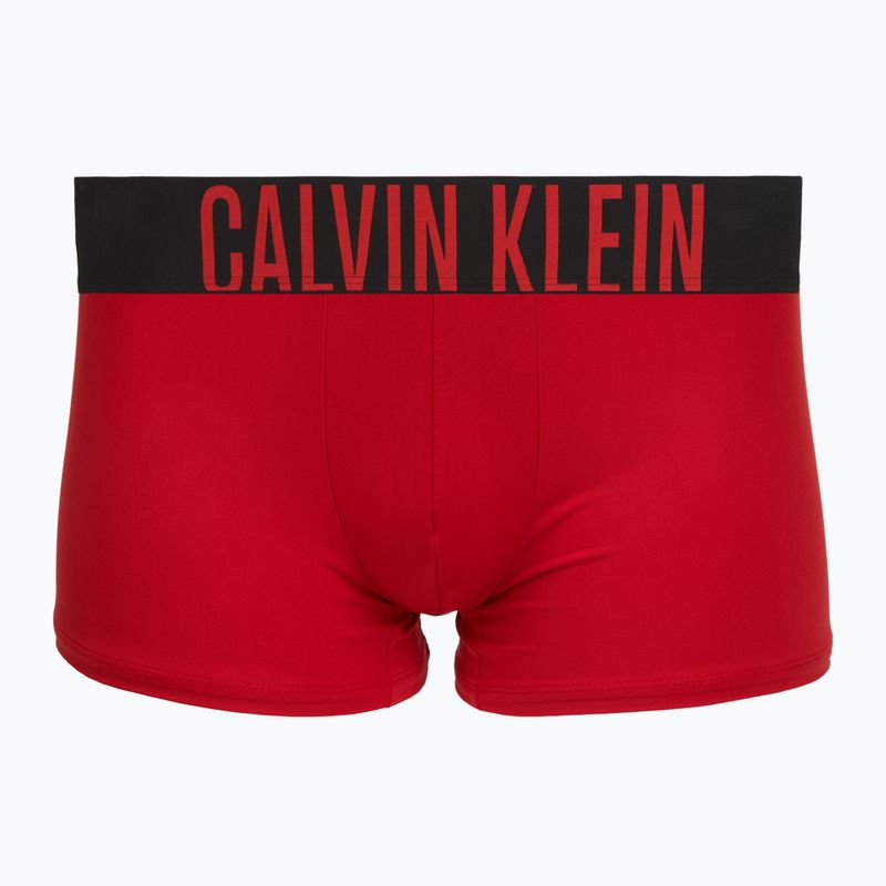 Men's boxers Calvin Klein 000NB3775A Trunk black/goji berry/aqua blue 3