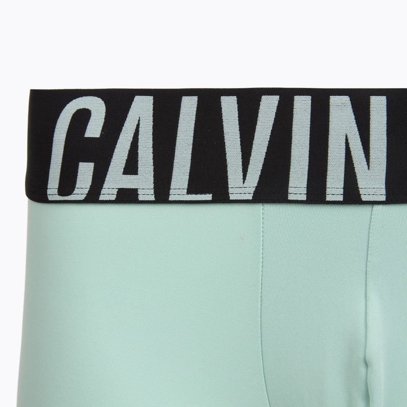 Men's boxers Calvin Klein 000NB3775A Trunk black/goji berry/aqua blue 6