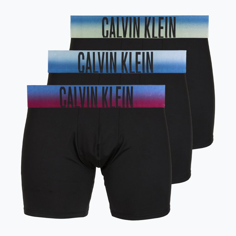 Men's boxers Calvin Klein LV00NB4622 Boxer Brief blck bodies w/ plein air psdn blue/