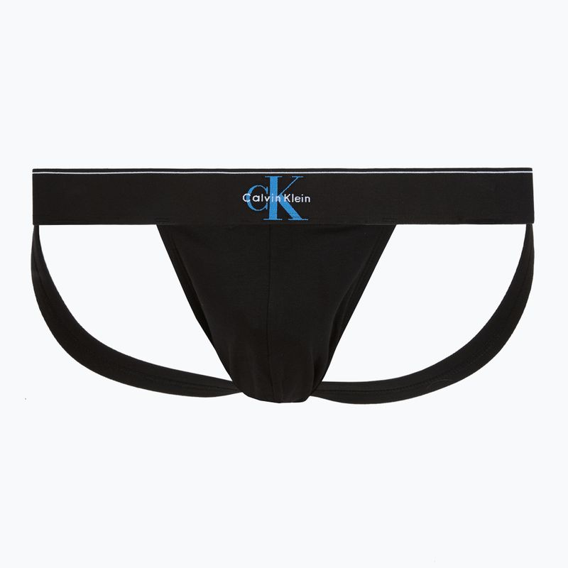 Men's briefs Calvin Klein LV00NB4644 Jock Strap black bodies w/ granite gray/poseid 4