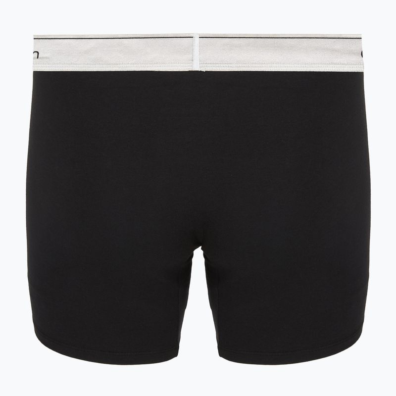 Men's boxers Calvin Klein LV00NB4731 Boxer Brief black w/ silver haze wbs 3