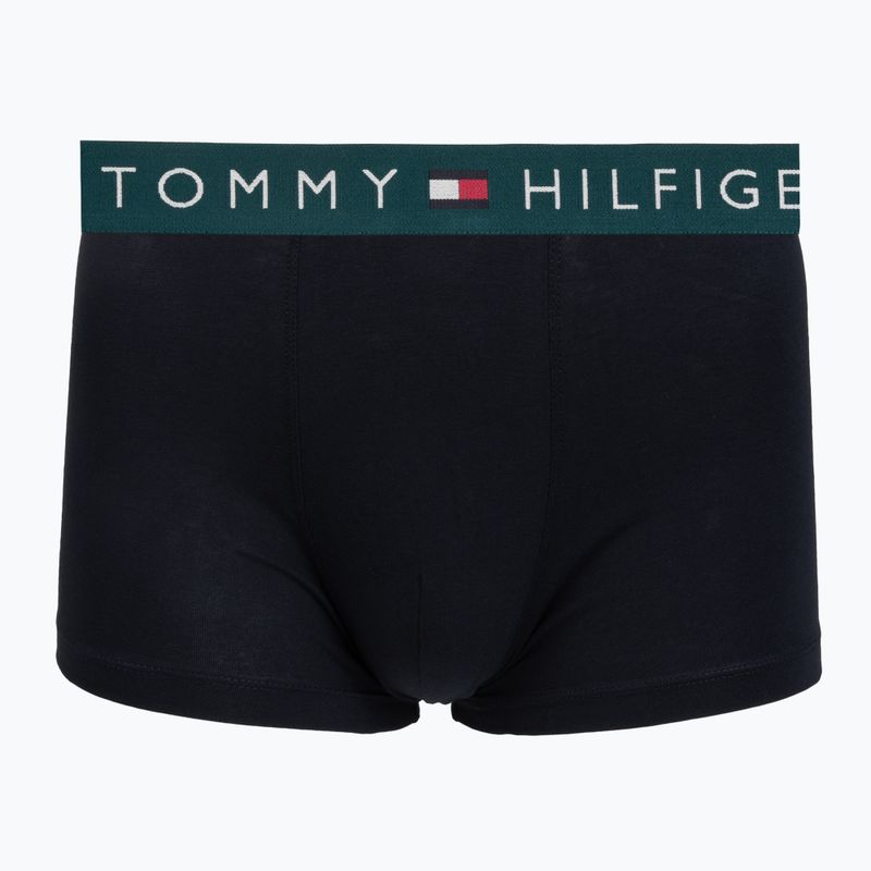 Men's boxers Tommy Hilfiger Trunk WB 3 pack nb//saf canvas/mnty grey/deep spru 2