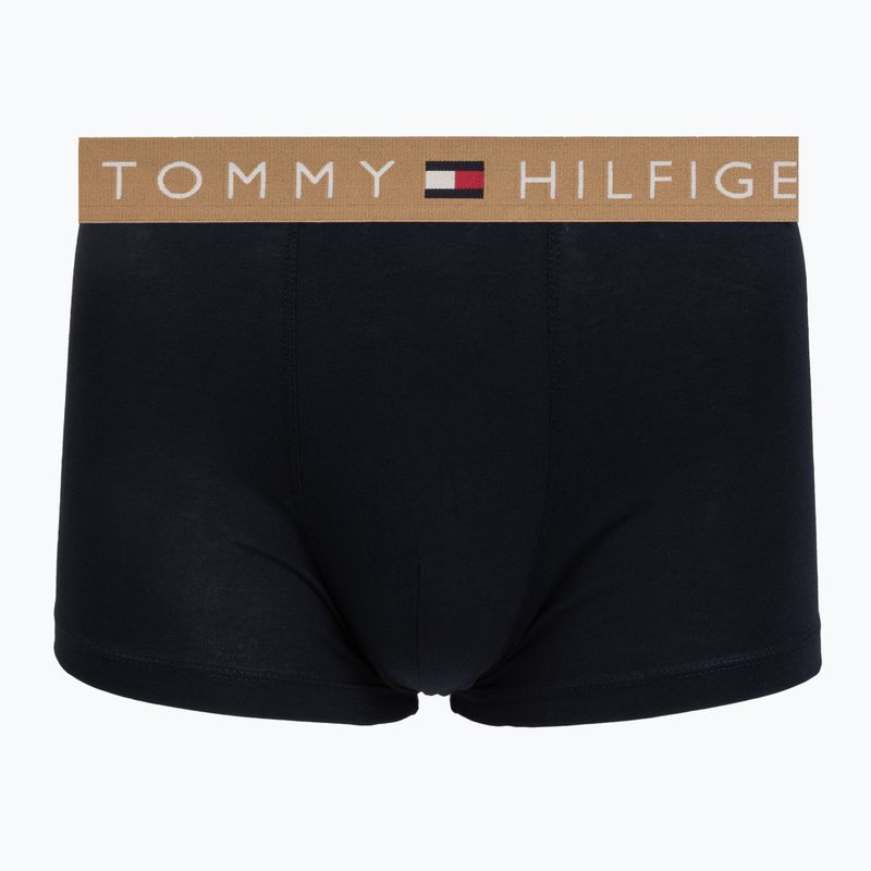 Men's boxers Tommy Hilfiger Trunk WB 3 pack nb//saf canvas/mnty grey/deep spru 3