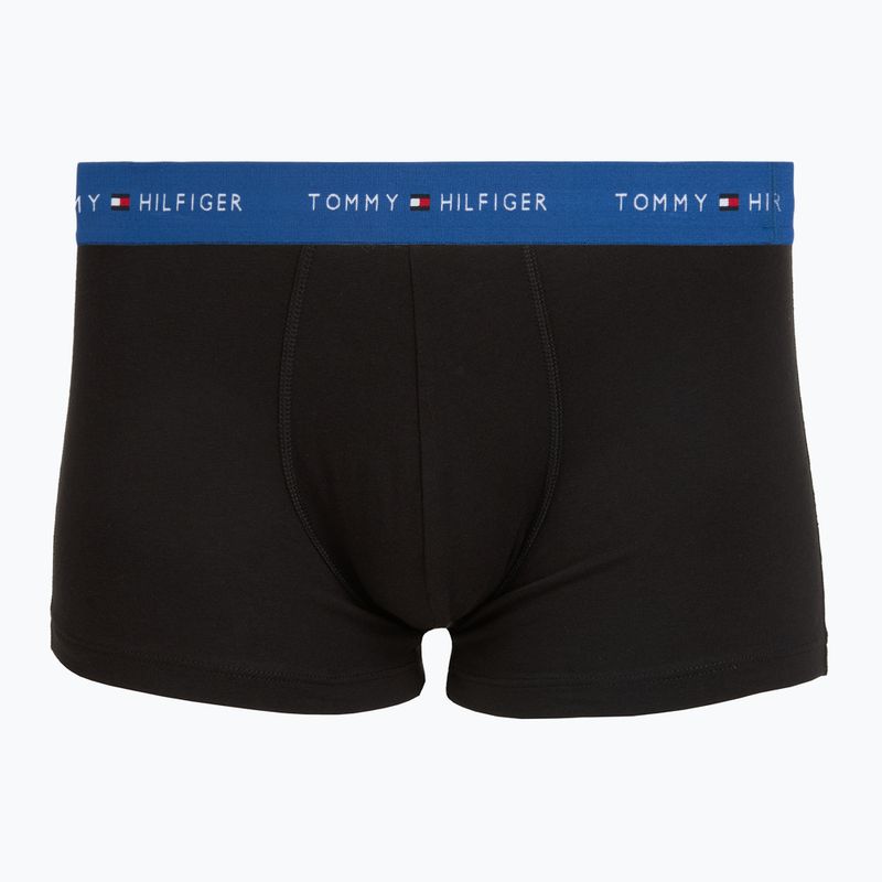 Men's boxers Tommy Hilfiger Trunk WB 3 pack nb//opu blu/orna green/ivory silk 3
