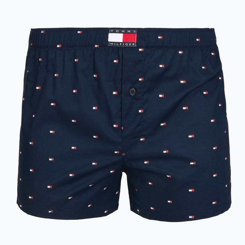 Men's boxers Tommy Hilfiger Woven Boxer Print 3 pack chambray flag/carb navy/c navy flag 3