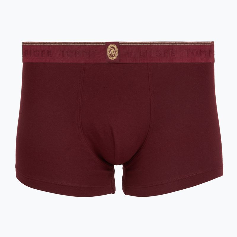 Men's boxers Tommy Hilfiger Trunk 3 pack navy blue/nocturnal green/burgundy 2