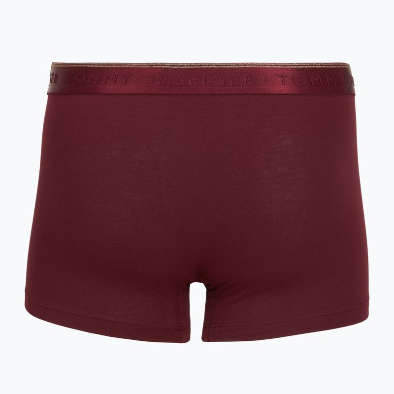 Men's boxers Tommy Hilfiger Trunk 3 pack navy blue/nocturnal green/burgundy 5
