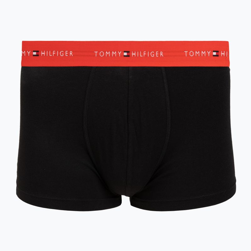 Men's boxers Tommy Hilfiger Trunk WB 5 pack black/fr red/bon pk/als green/no blue 3