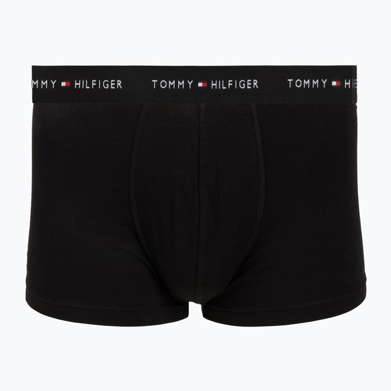 Men's boxers Tommy Hilfiger Trunk WB 3 pack utility sage/black/bonita pink 4