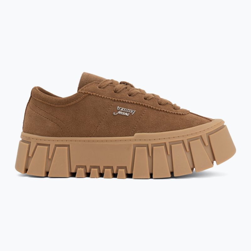Women's shoes Tommy Jeans Platform Sneaker Suede warm khaki 2