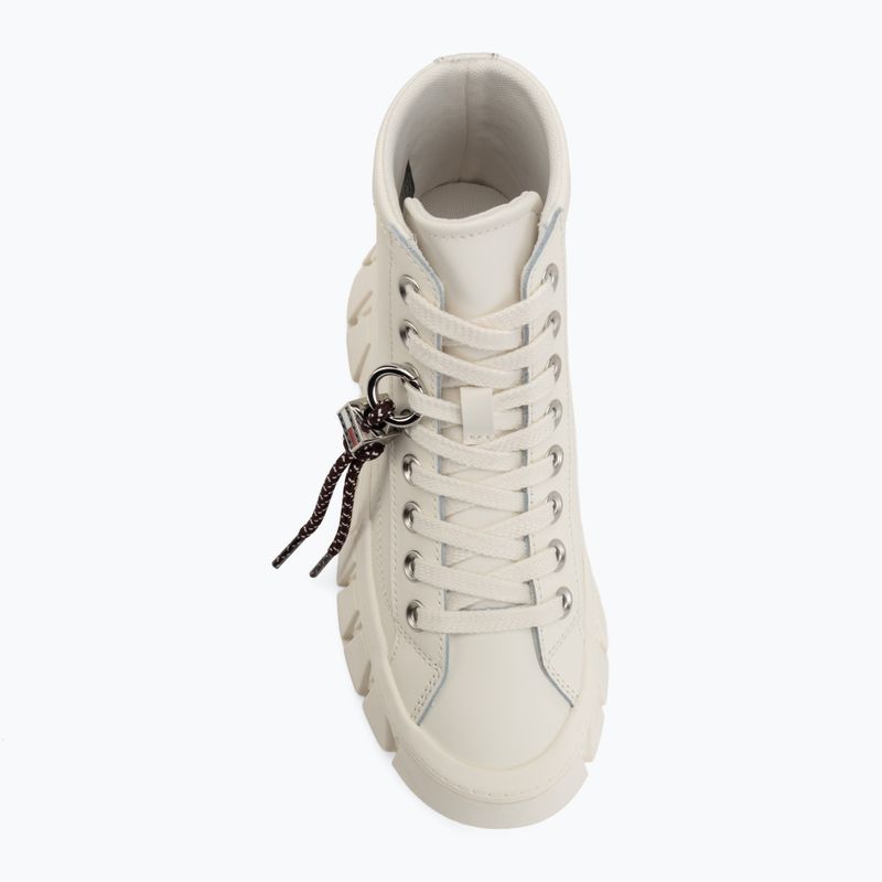 Women's shoes Tommy Jeans Platform Sneaker Leather MC ecru 5