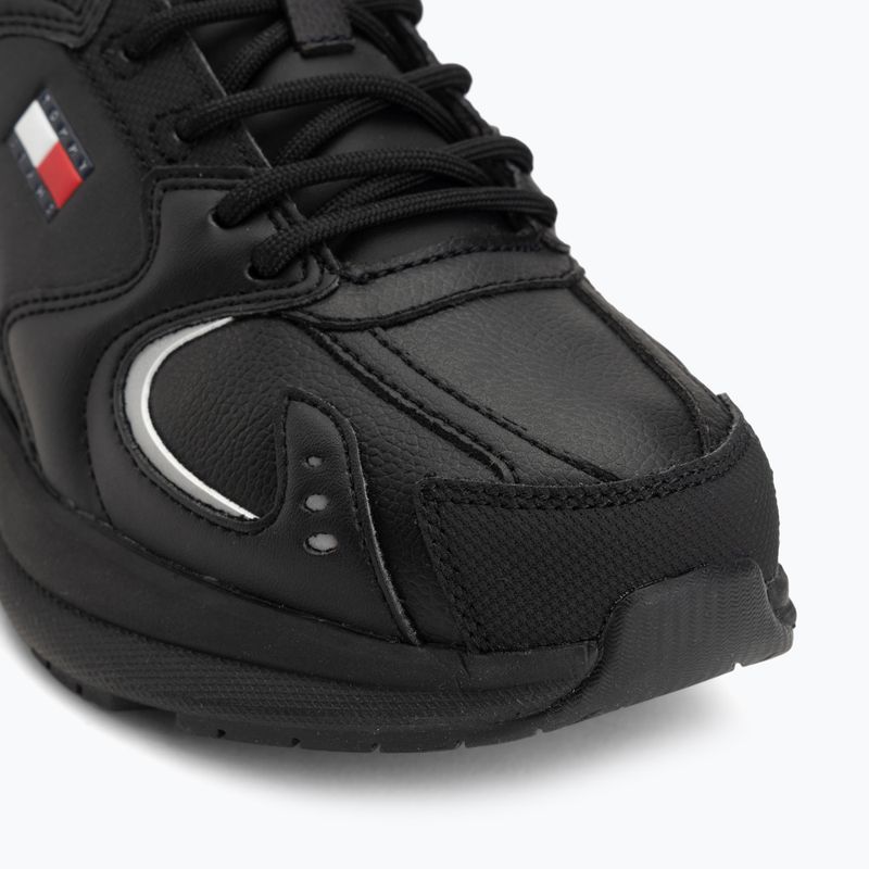 Men's shoes Tommy Jeans Runn Leather triple black 7