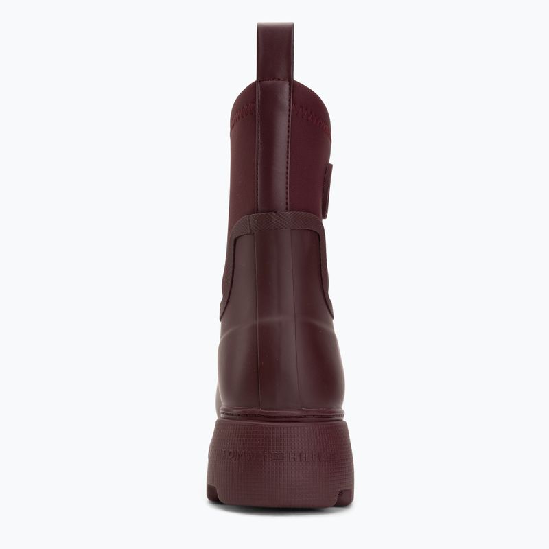 Women's wellington boots Tommy Hilfiger Stamp Warm Ankle oxblood 6