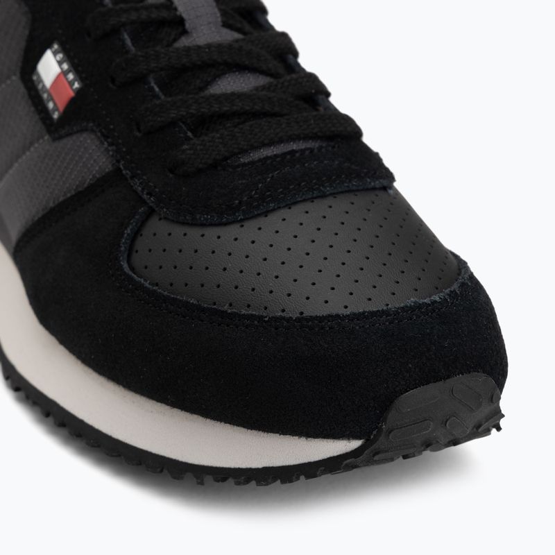 Men's shoes Tommy Jeans Runner Flag Mix washed black/stratus grey 7