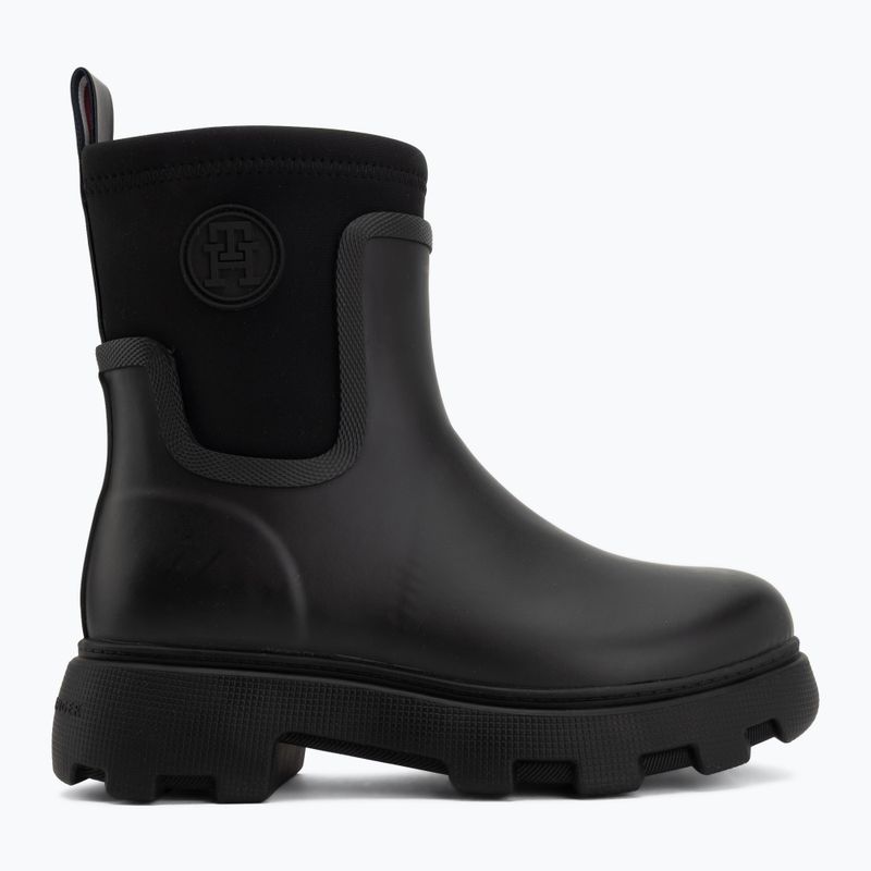 Women's wellington boots Tommy Hilfiger Stamp Warm Ankle black 2