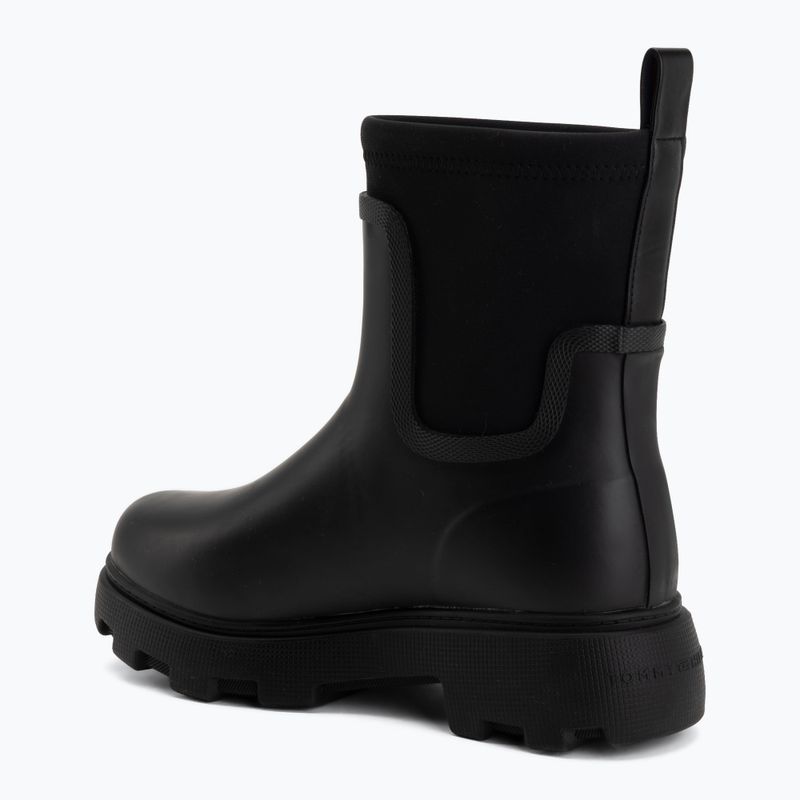 Women's wellington boots Tommy Hilfiger Stamp Warm Ankle black 3