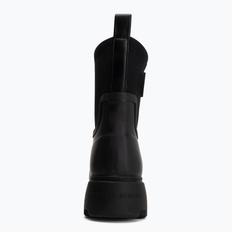 Women's wellington boots Tommy Hilfiger Stamp Warm Ankle black 6