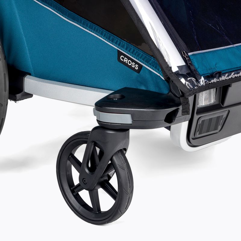 Thule Chariot Cross double bike trailer blue 10202023 5