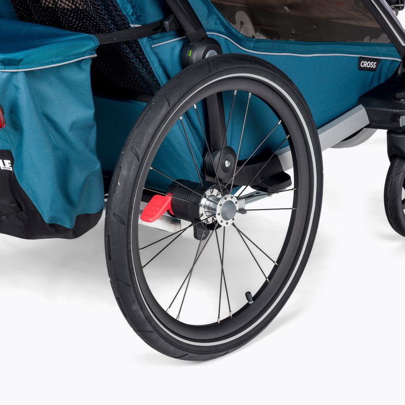 Thule Chariot Cross double bike trailer blue 10202023 6