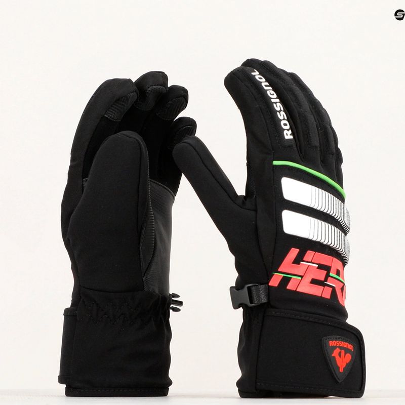 Rossignol Jr Hero Impr G children's ski glove black 3