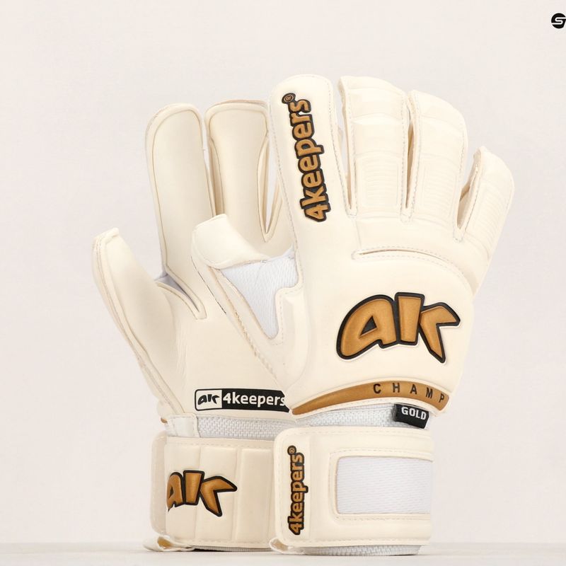 4Keepers Champ Gold VI goalkeeper glove white 12