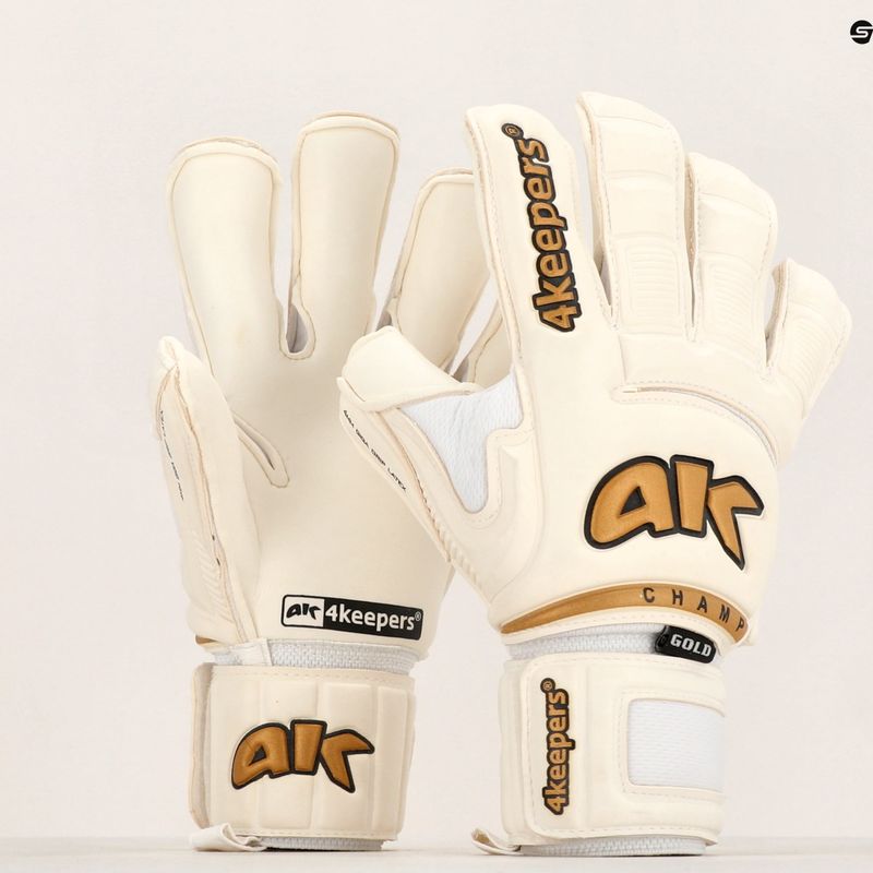 4Keepers Champ Gold VI goalkeeper glove white 5