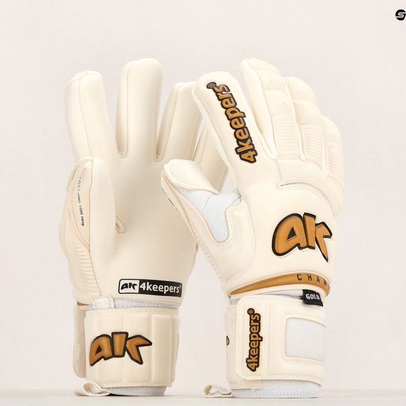 4Keepers Champ Gold VI goalkeeper glove white 12