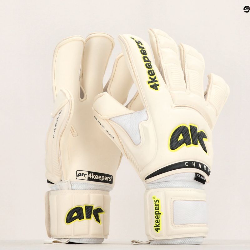 4Keepers Champ Carbo VI goalkeeper gloves white 5
