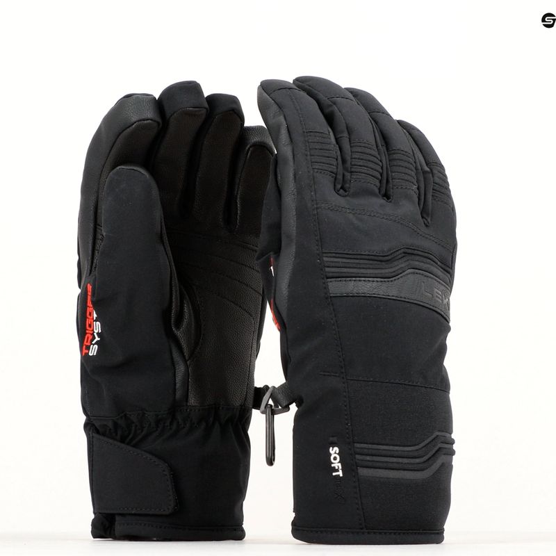 Men's Ski Gloves LEKI Cerro 3D black 10