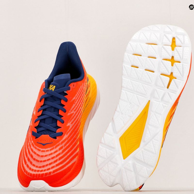 HOKA Mach 5 flame/dandelion men's running shoes 17