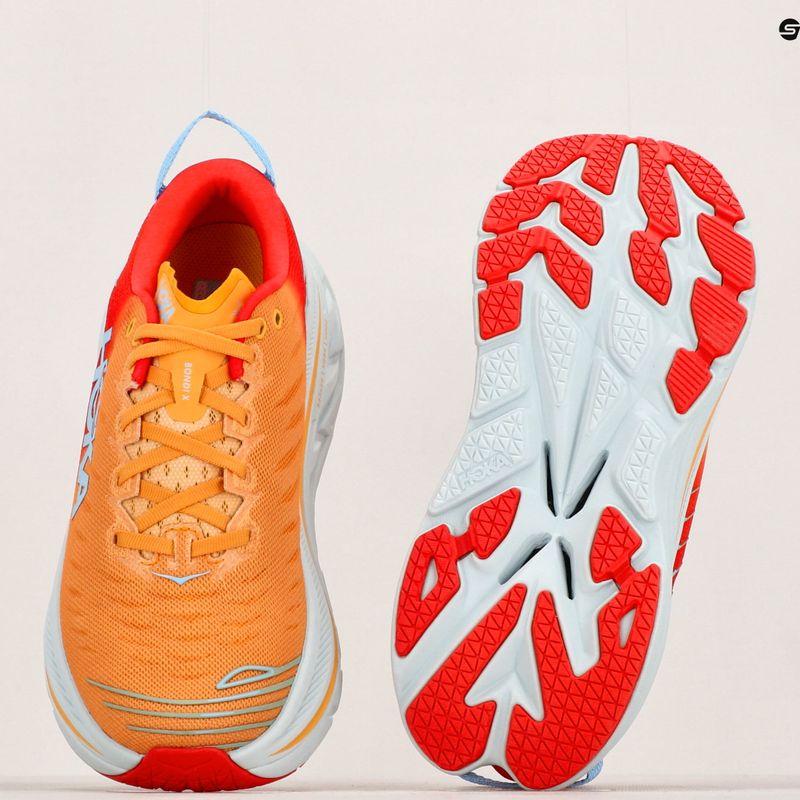 HOKA men's running shoes Bondi X fiesta/amber yellow 11