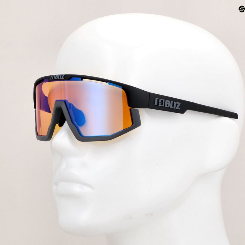 Bliz Vision Nano Optics Nordic Light S2 matt black/light coral/orange blue multi bike glasses 11