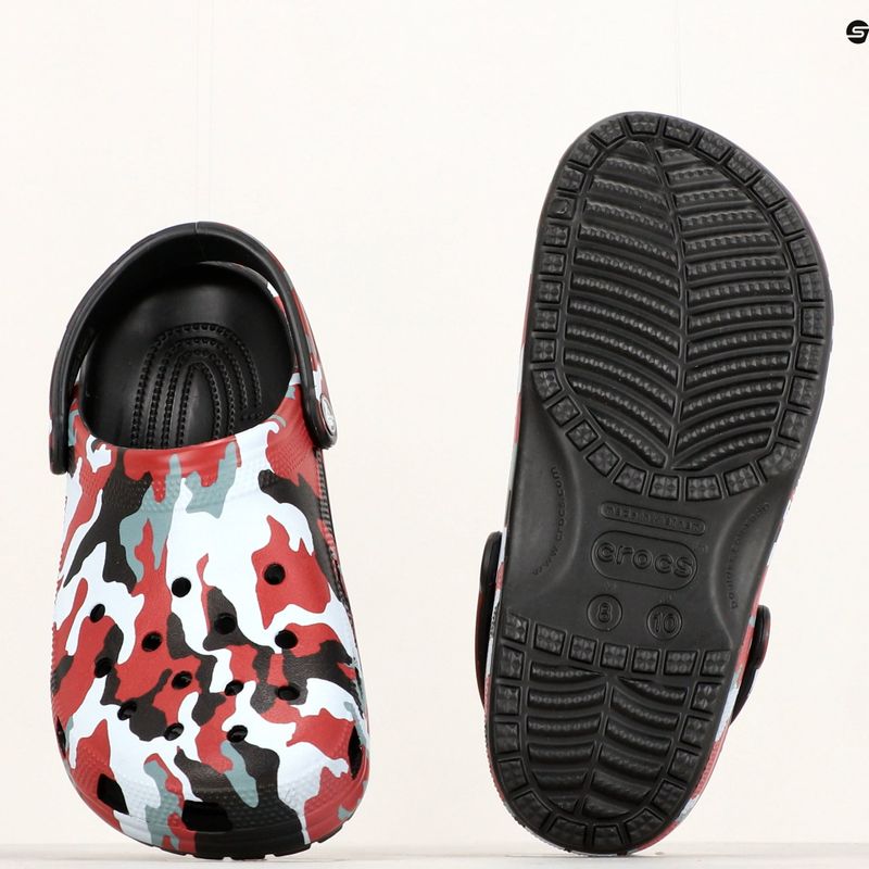 Crocs Classic Printed Camo Clog black/pepper flip-flops 9