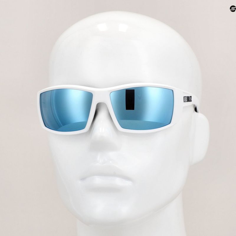 Bliz Drift S3 matt white/smoke blue multi bike glasses 13