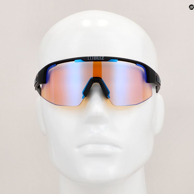 Bliz Matrix Small Nano Optics Nordic Light S2 matt black/coral/orange blue multi bike glasses 10