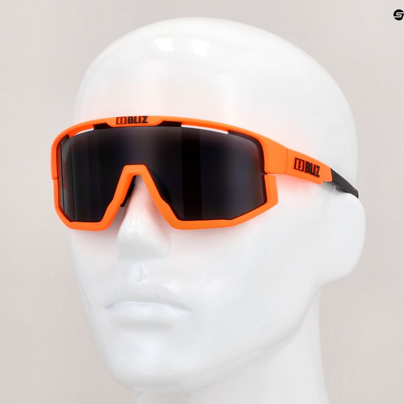 Bliz Fusion S3 matt neon orange/smoke cycling goggles 11