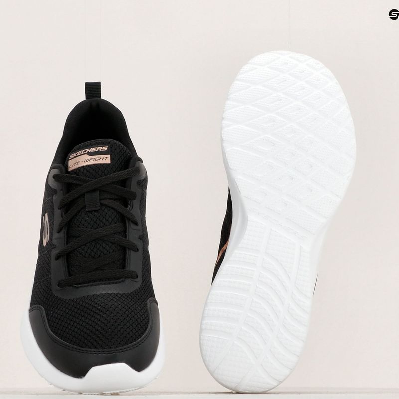 Women's training shoes SKECHERS Skech-Air Dynamight The Halcyon black/rose gold 14