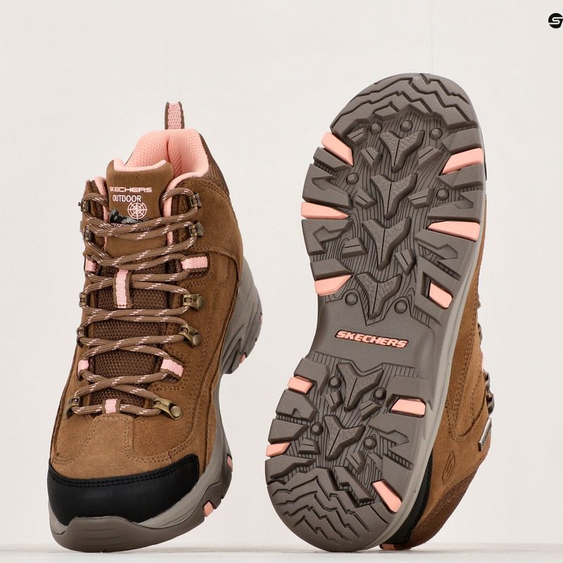Women's trekking boots SKECHERS Trego Alpine Trail brown/natural 14