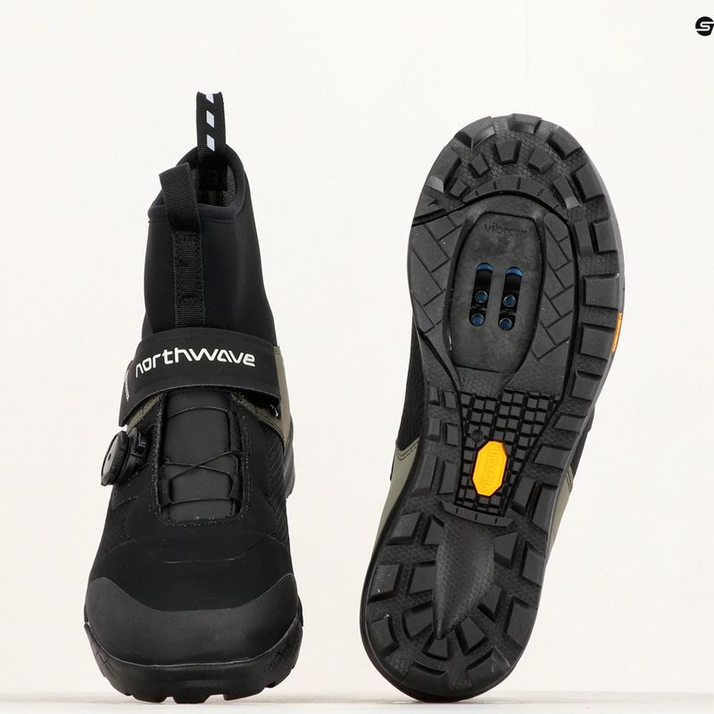 Men's MTB cycling shoes Northwave Kingrock Plus GTX black / forest green 11