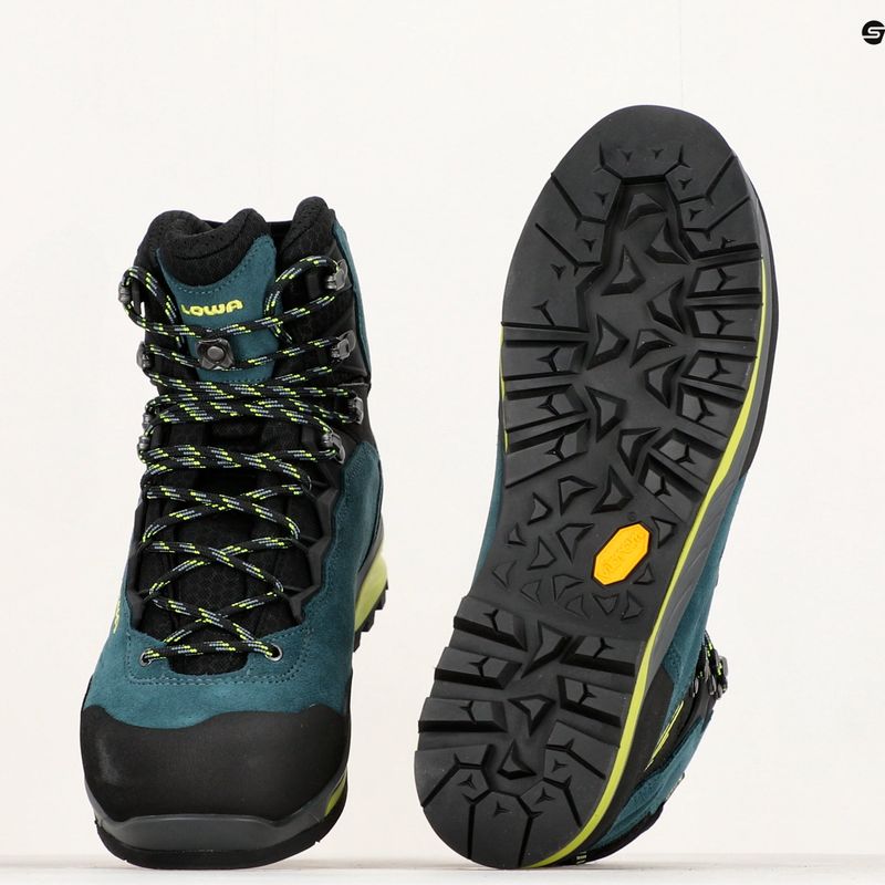 LOWA Cadin II GTX Mid stahlblau/limone shoes 9