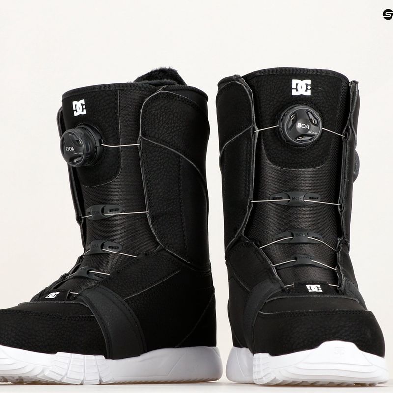Women's snowboard boots DC Lotus black/white 9