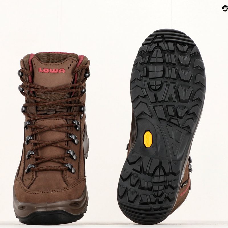 LOWA Renegade GTX Mid espresso shoes 10