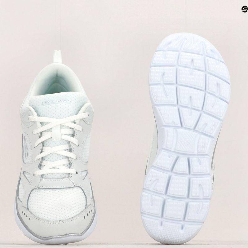 Women's training shoes SKECHERS Summits Suited white/silver 13