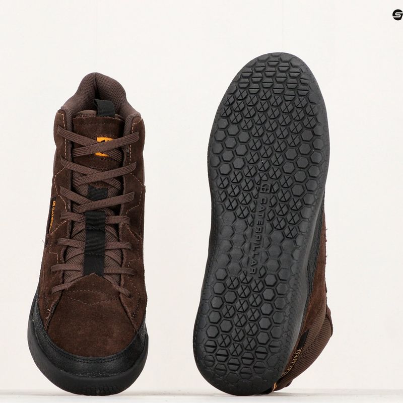 CATerpillar Hex Hi Utility brown shoes 15