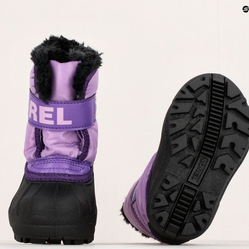 Sorel Snow Commander gumdrop/purple violet children's snow boots 15