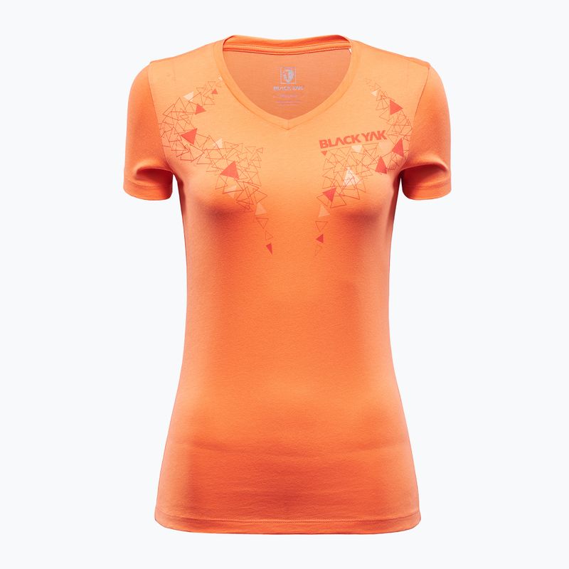 Women's BLACKYAK Senepol Half Yak trekking shirt orange 20010301B